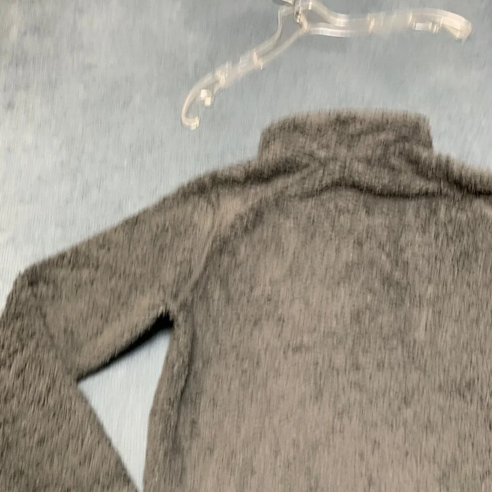 Patagonia Los Gatos Fleece Jacket Unisex Kids L 12 Gray Logo 1/4 Zip Mock Neck